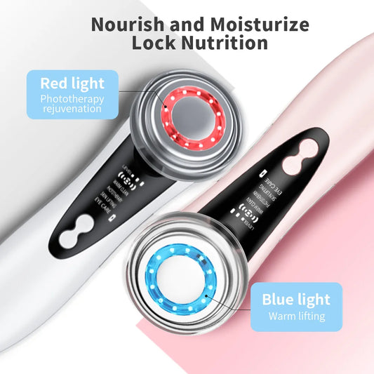 Dispositivo Facial EMS 7 en 1 - Masajeador de Luz LED con Microcorriente