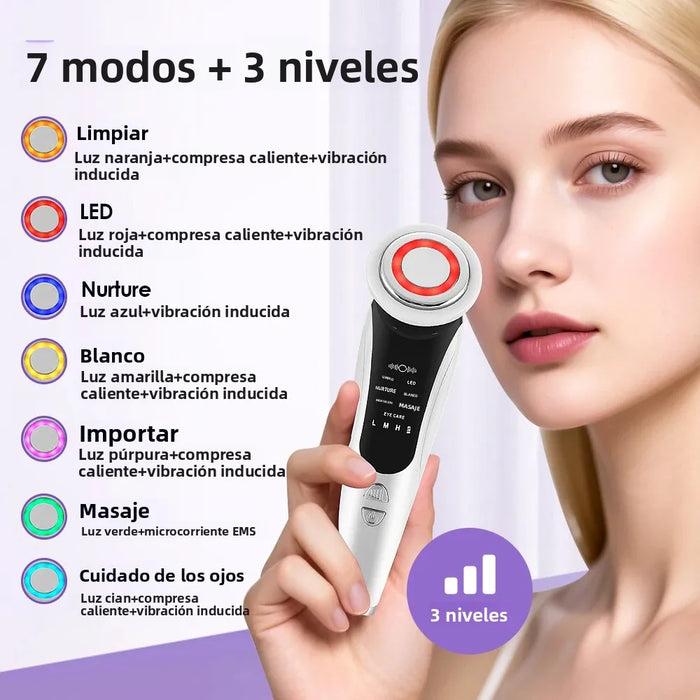 Dispositivo Facial EMS en uso