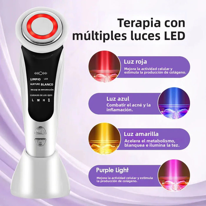 Dispositivo Facial EMS en uso