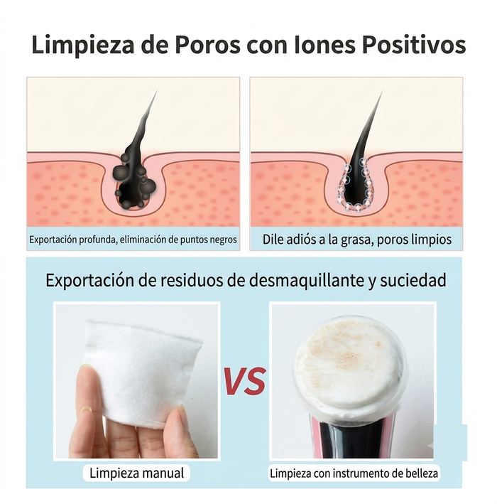 Limpieza con iones positivos